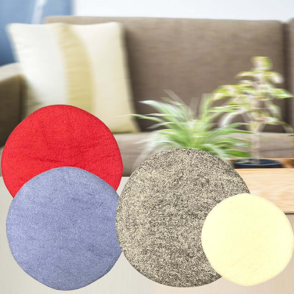 Håndlavede uldpuder til dit hjem - Grå