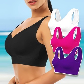 Ahh Bra - pakke med 5 stk. sømløs bh (fås i flere forskellige farver) - Hvid (5 stk) / XXL