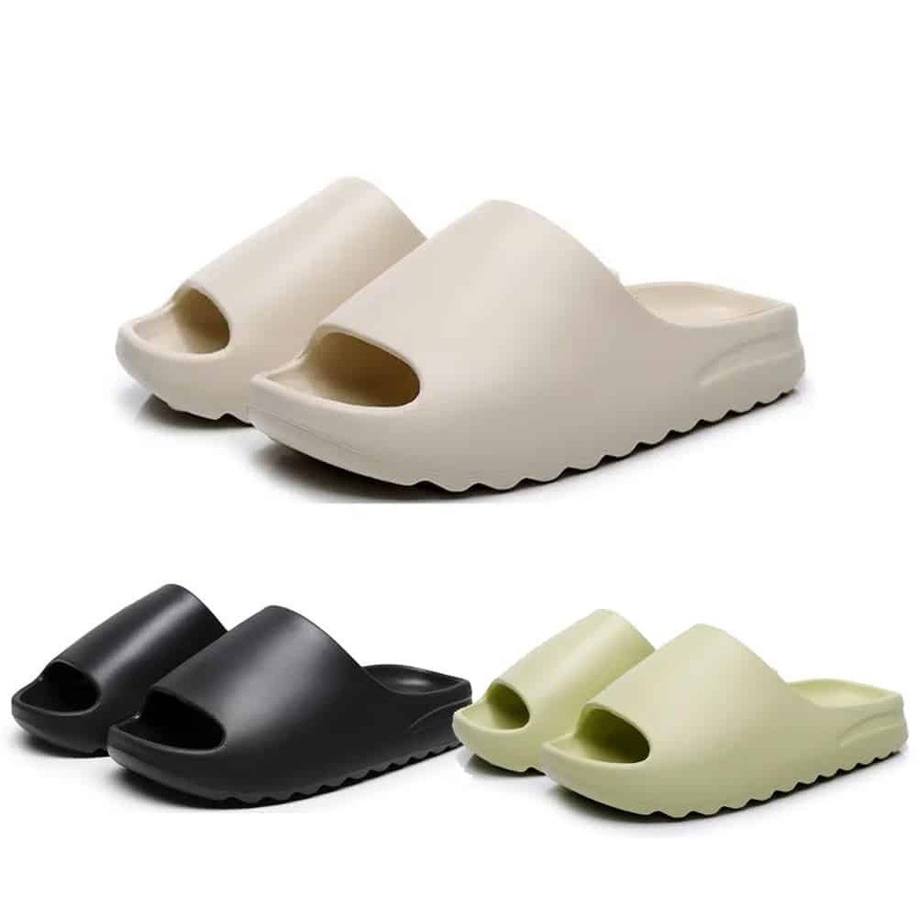 Slippers / Tøfler - Bløde og skridsikre - sort, grøn eller hvid - - Grøn / 38/39