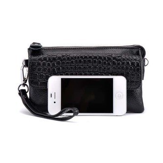 Clutch/taske med skulder- og håndrem - #7 Mørk pink