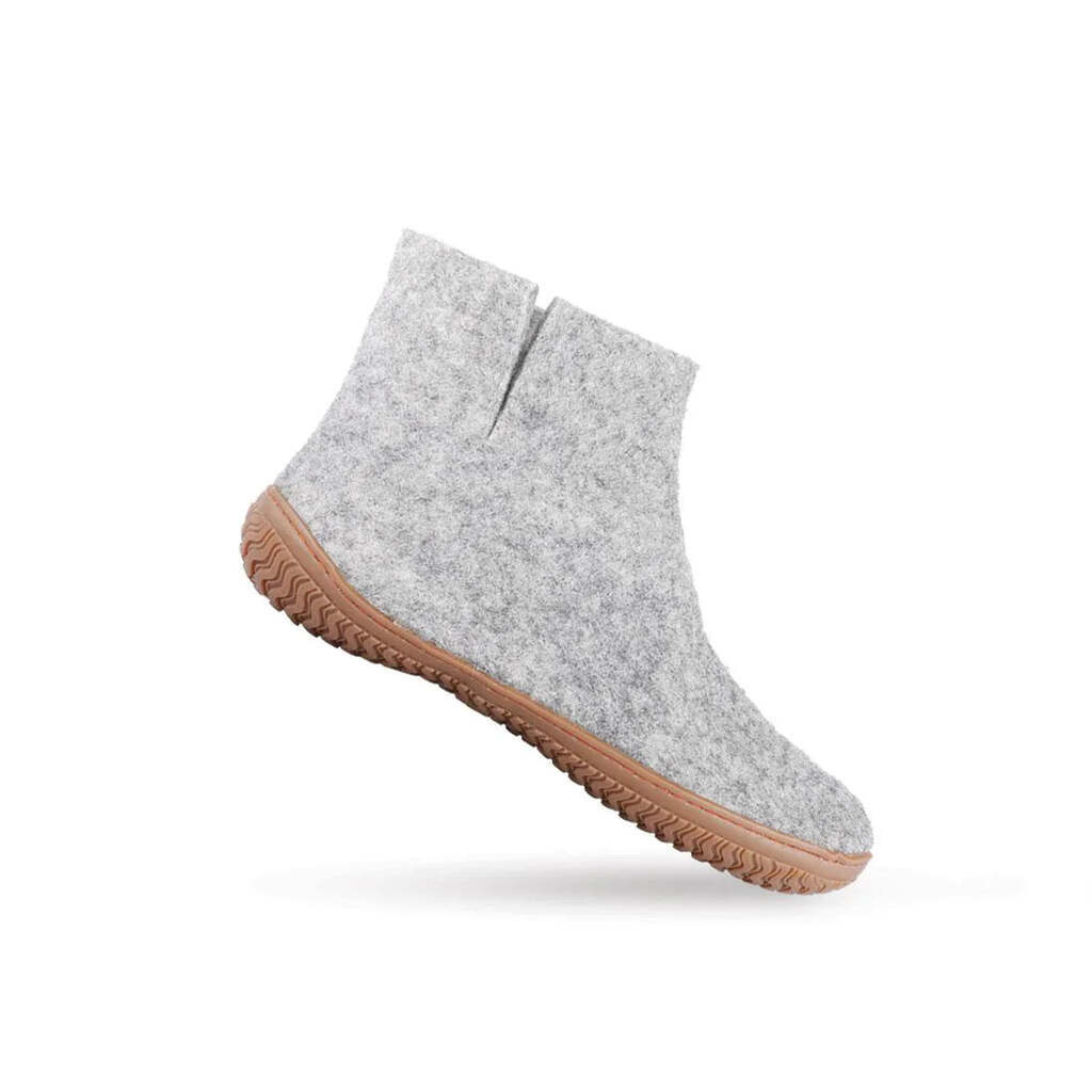 Uldstøvle (100% ren uld) m/Gummisål  - Dansk Design fra SHUS - graat / 46