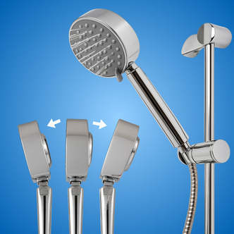 Dobbeltsidet Brusehoved - m/shampoo dispenser