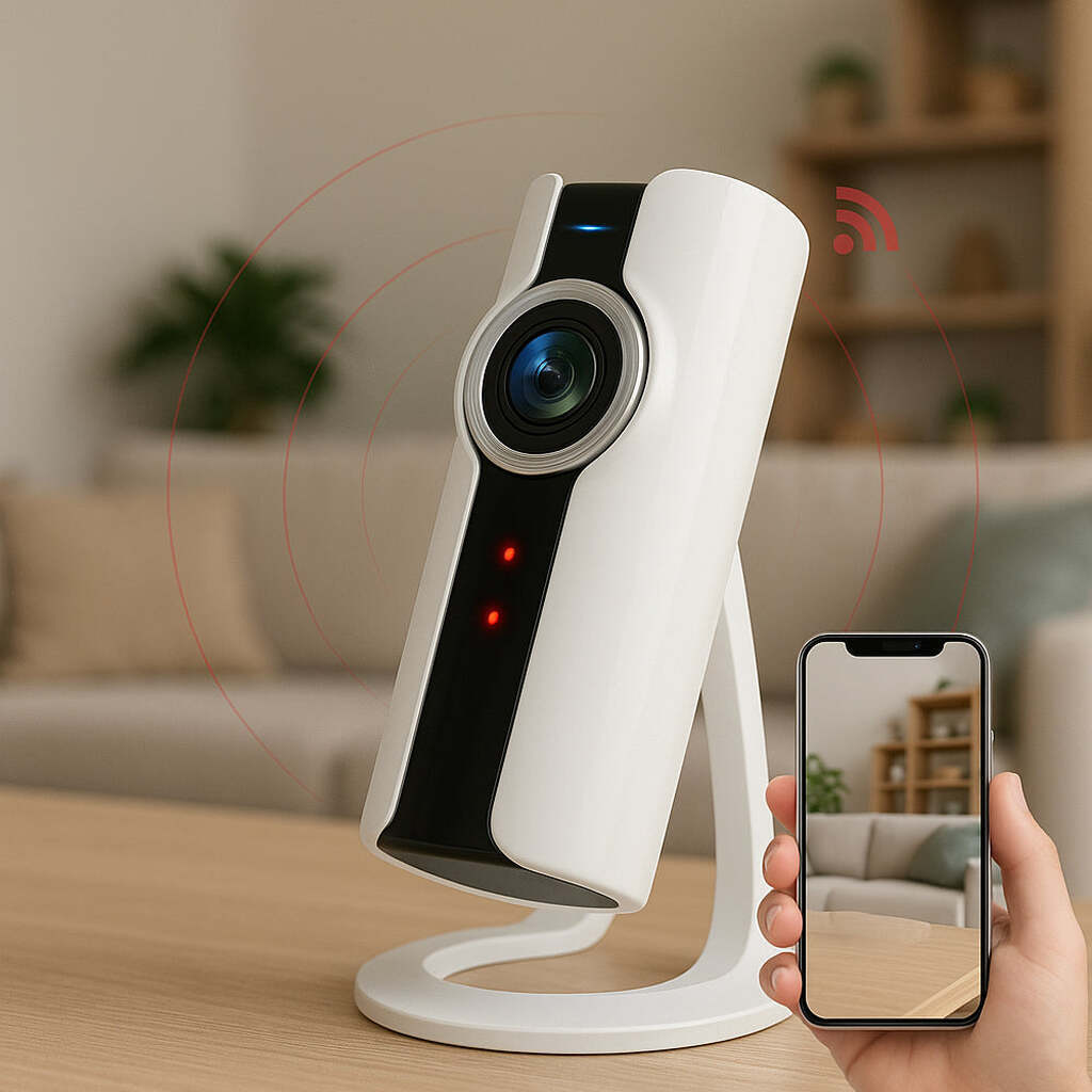 WiFi IP Overvågningskamera med 360Â° visning og 2-vejs lyd