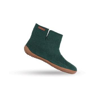 Uldstøvle (100% ren uld) m/Gummisål  - Dansk Design fra SHUS - groen / 40