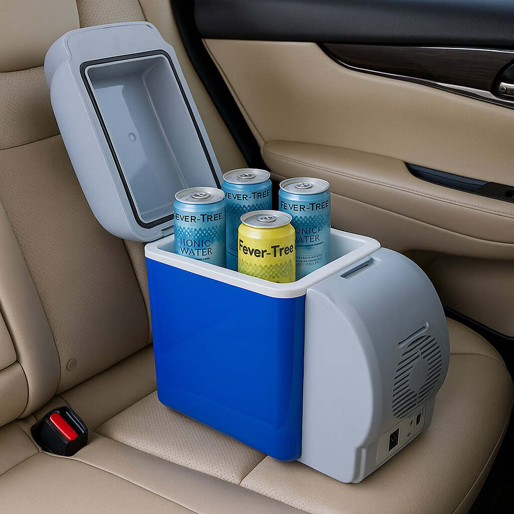 Mini køle/varmeboks til bilen/campingvogn m.v.