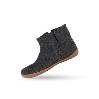 Uldstøvle (100% ren uld) m/Gummisål  - Dansk Design fra SHUS - koks / 40