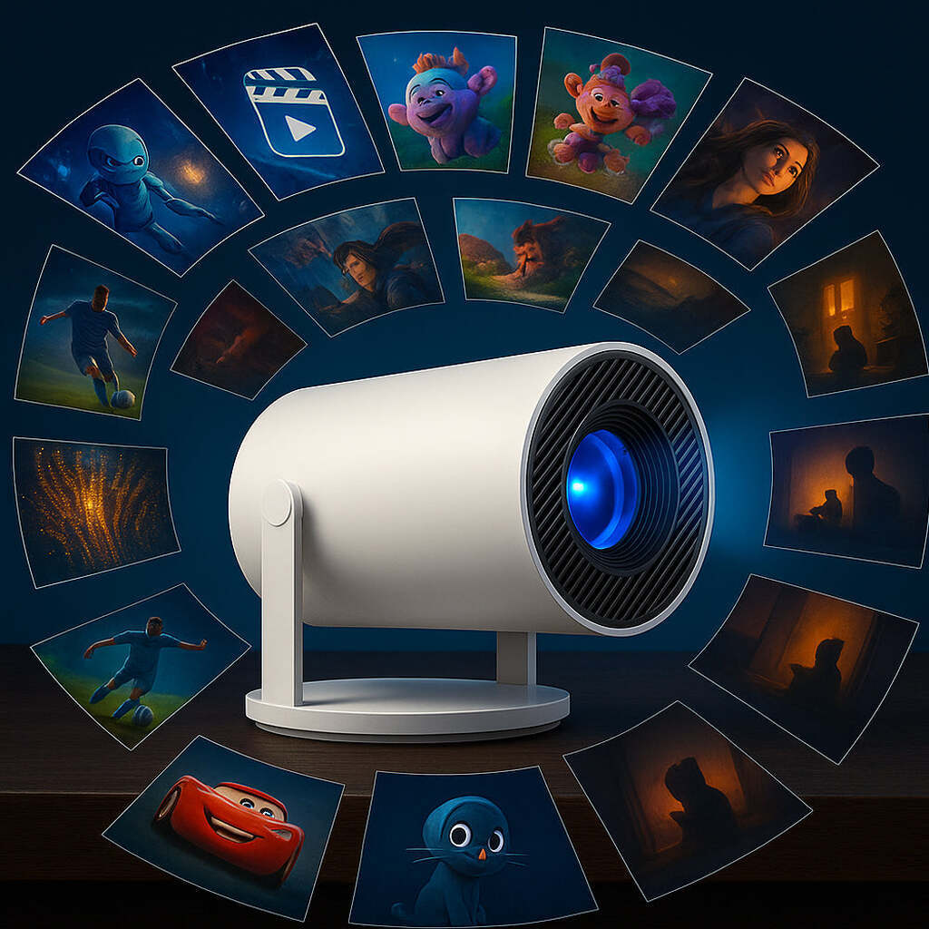 Miniprojektor  -  hjemmets lille biograf