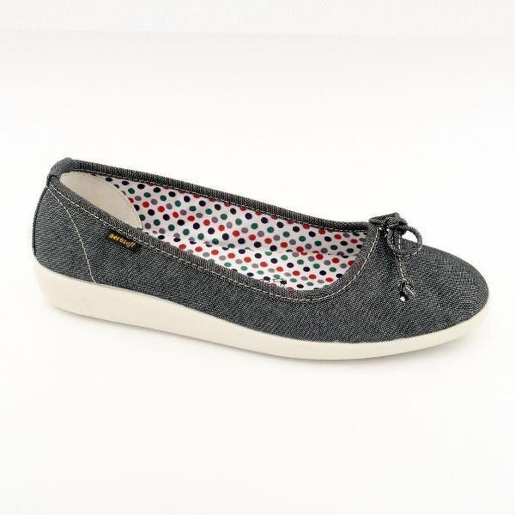 Ballerina Aerosoft model Denim-Black - 36
