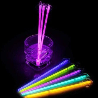 Rørpinde - Selvlysende glow stick - Orange