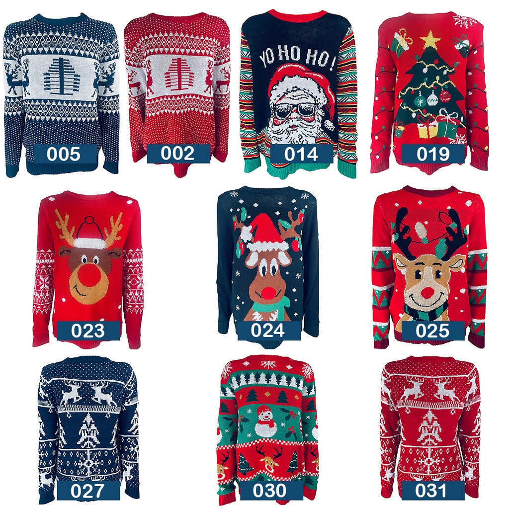 Jule Sweater - Mange Sjove Modeller og Farver - S-027 XX-Large