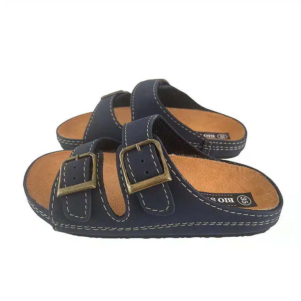 Sandaler til børn m/stropper model Bio Style - sort eller marineblå - Navy / 28