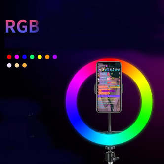 RGB Ring Light  -  Gør Dit Indhold Lysende og Farverigt!