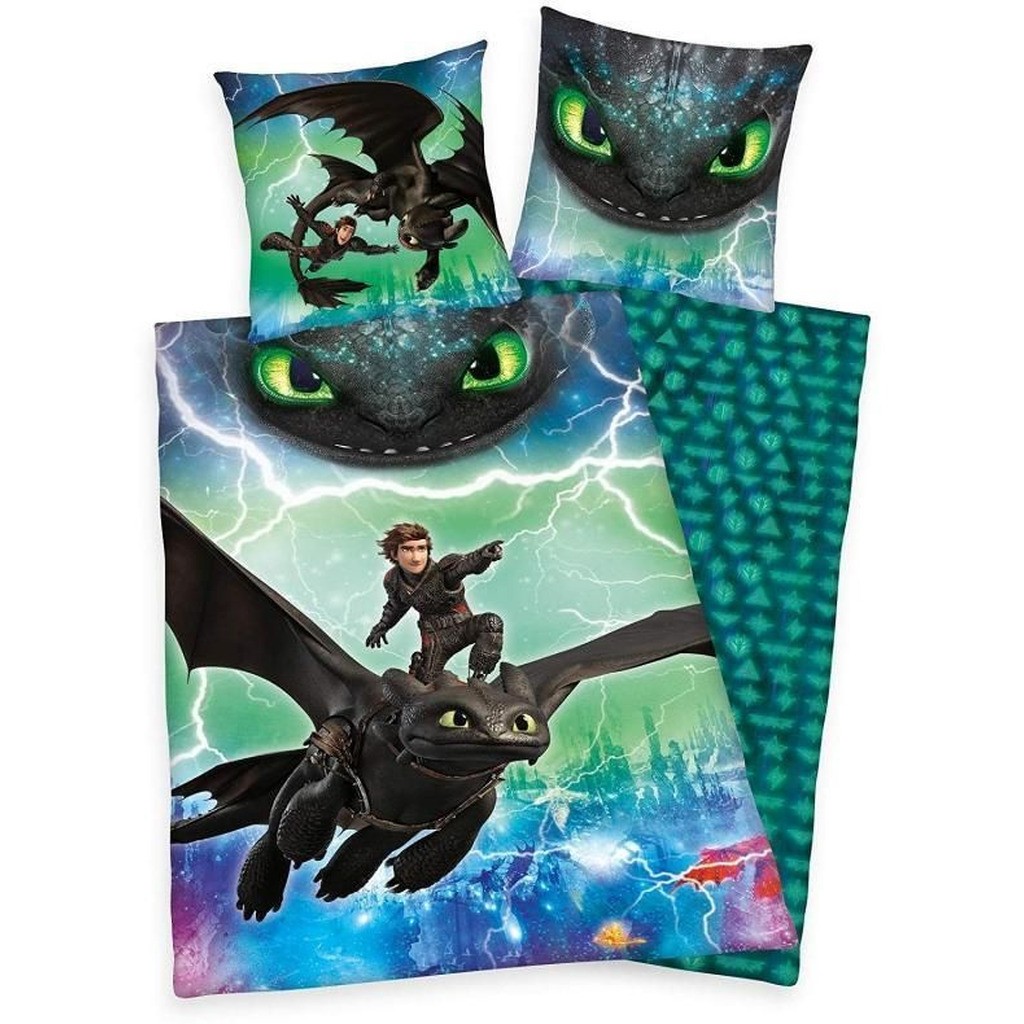 Dragons Selvlysende Sengetøj 140x200 cm