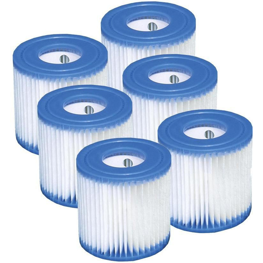 6 x Filter til intexpumpe type H
