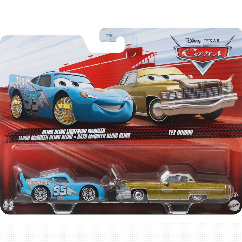 Cars Bling Lynet McQueen og Tex Dinoco