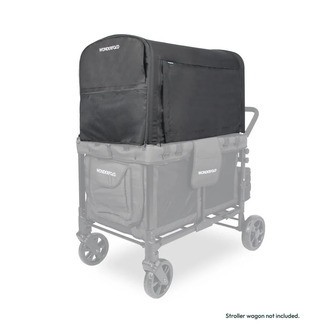 Luxe Kalesche til Trækvogn Quad - Sort