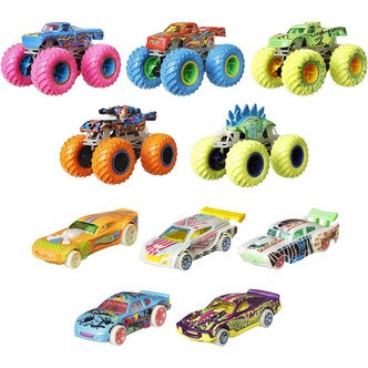 Hot Wheels Glow In The Dark 10 pack