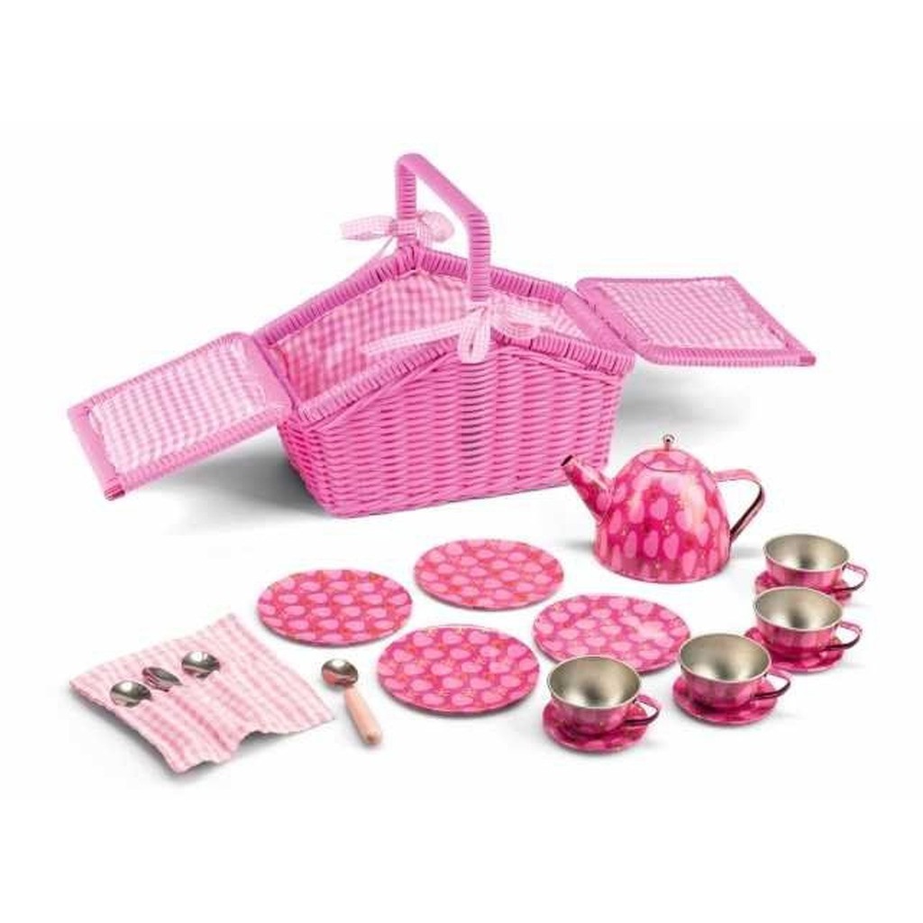 Picnickurv med testel, 18 dele