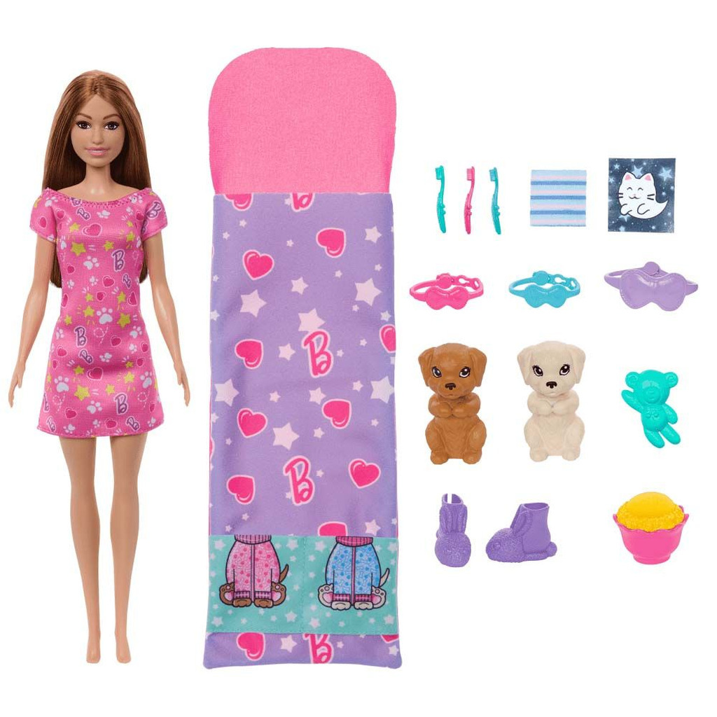 Barbie Puppy Pyjamas Party Playset