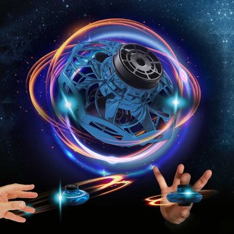 Vortex Fidget Spinner LED Blå