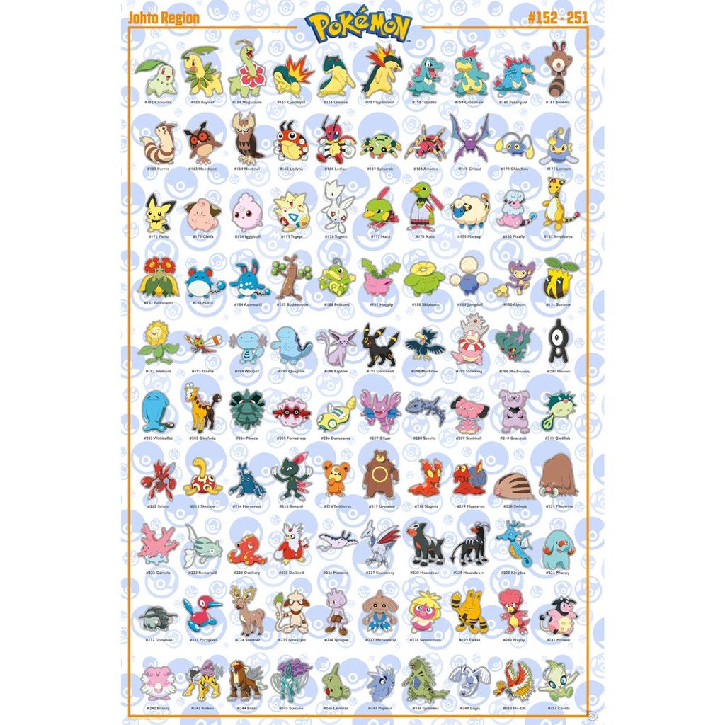 Pokemon Plakat 91,5x61 cm