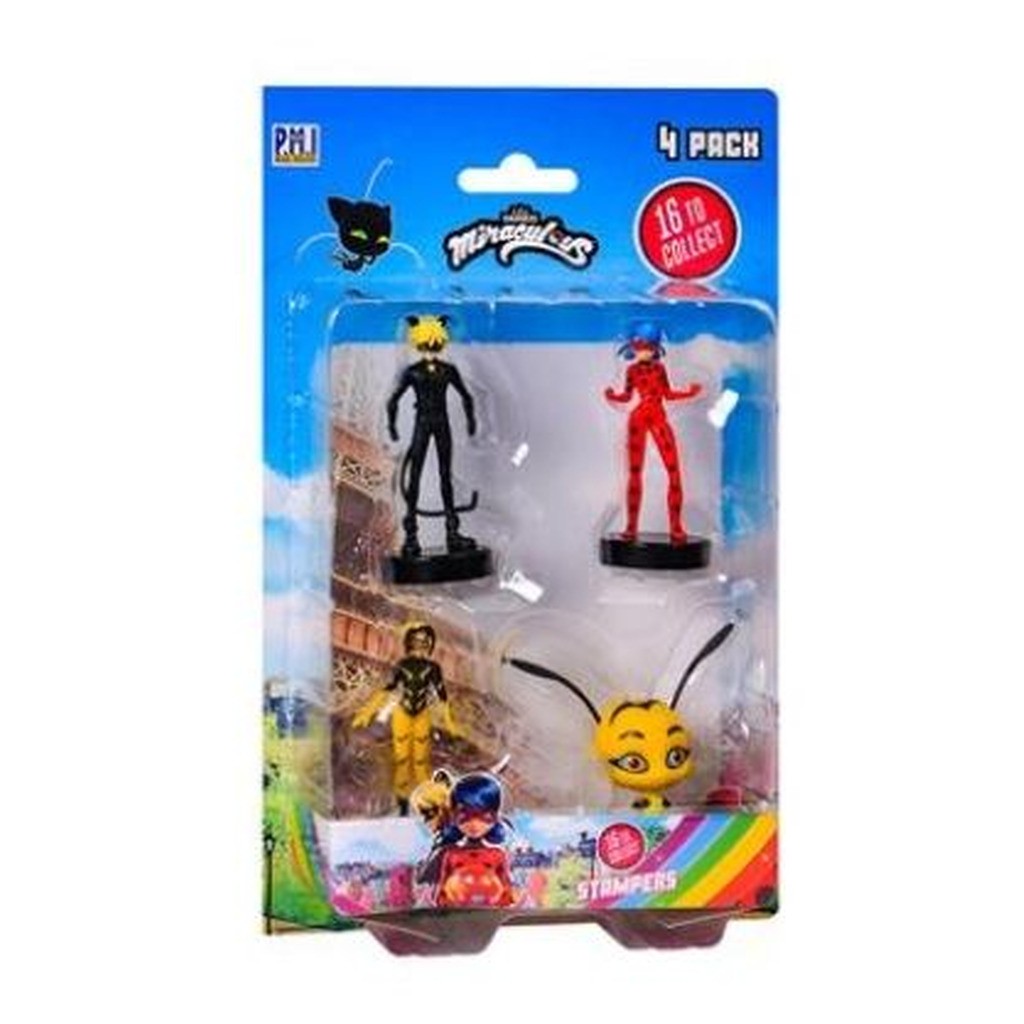 Miraculous Stampers Figurer 4 pack