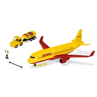 Siku DHL Fragtfly med Tilbehør