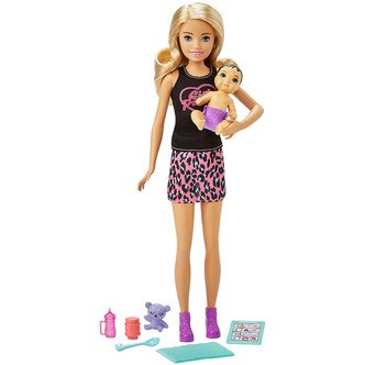 Barbie Skipper Babysitter m. tilbehør