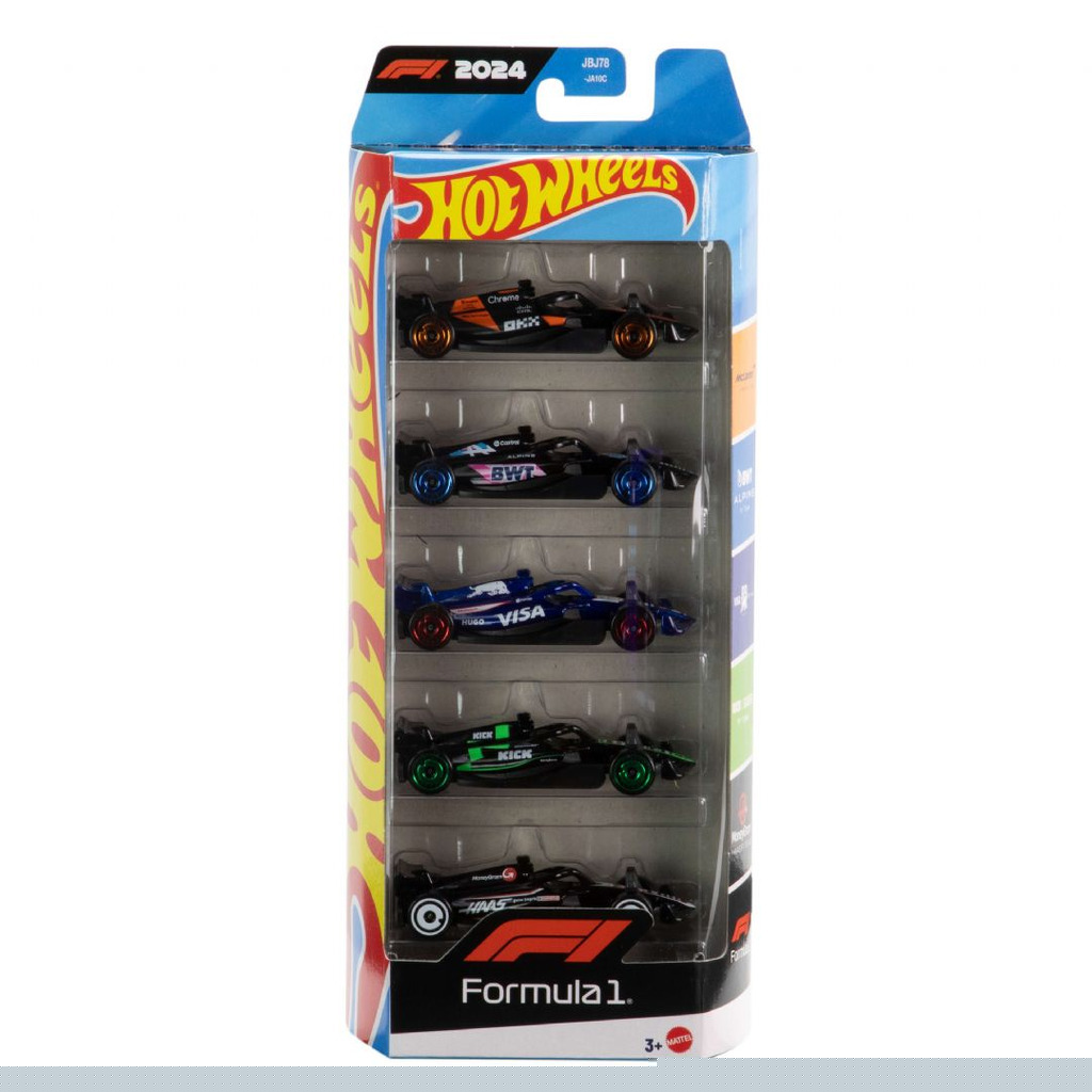 Hot Wheels Formel 1 Biler 5-Pak