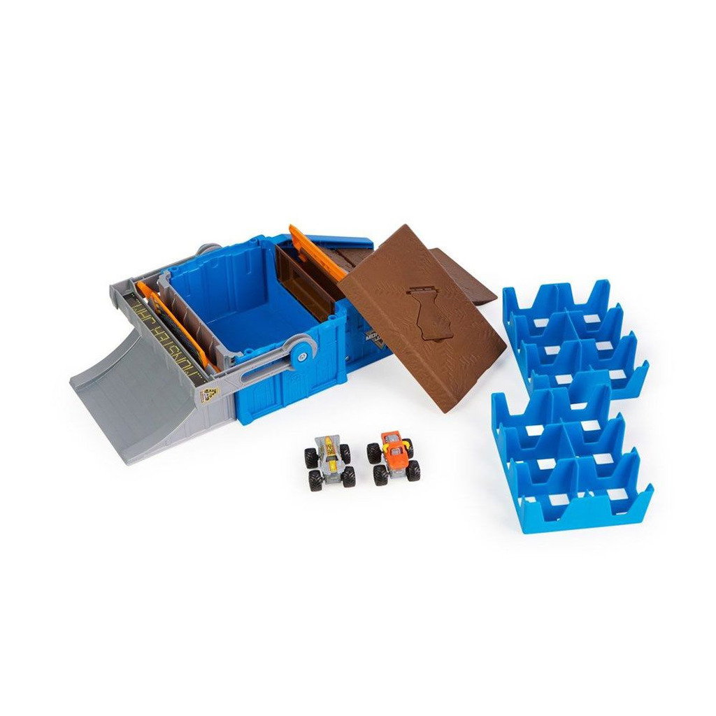Monster Jam Mini Flip + Go Playset