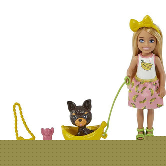 Barbie Chelsea med Kæledyr Hundehvalp
