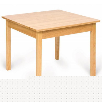 Massivt børnebord - Naturlig