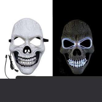 Maske med LED - skelet