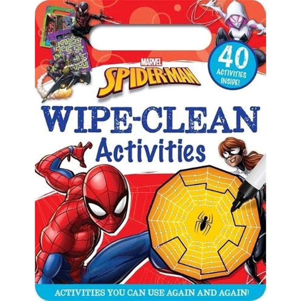 Marvel Spiderman Wipe-Clean Aktivitetsbo