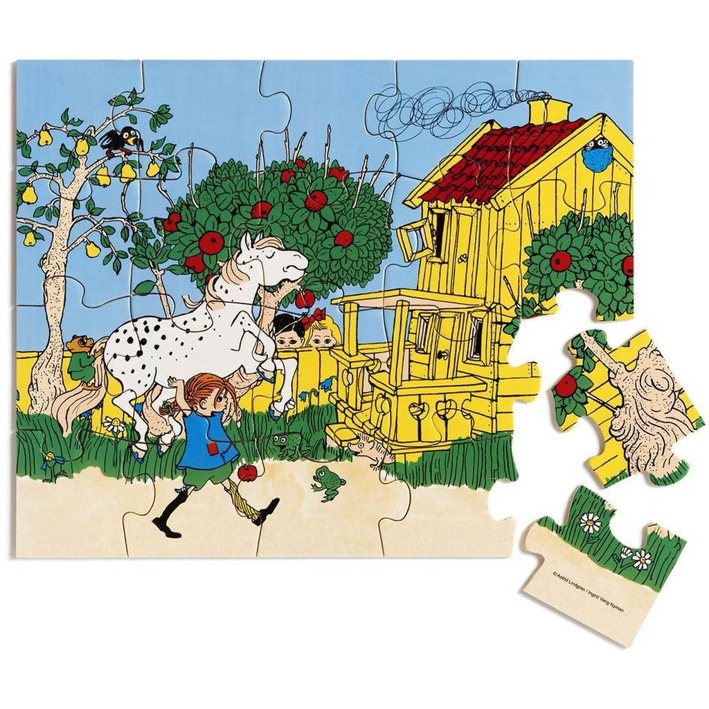 Pippi Træpuslespil, 20 Brikker