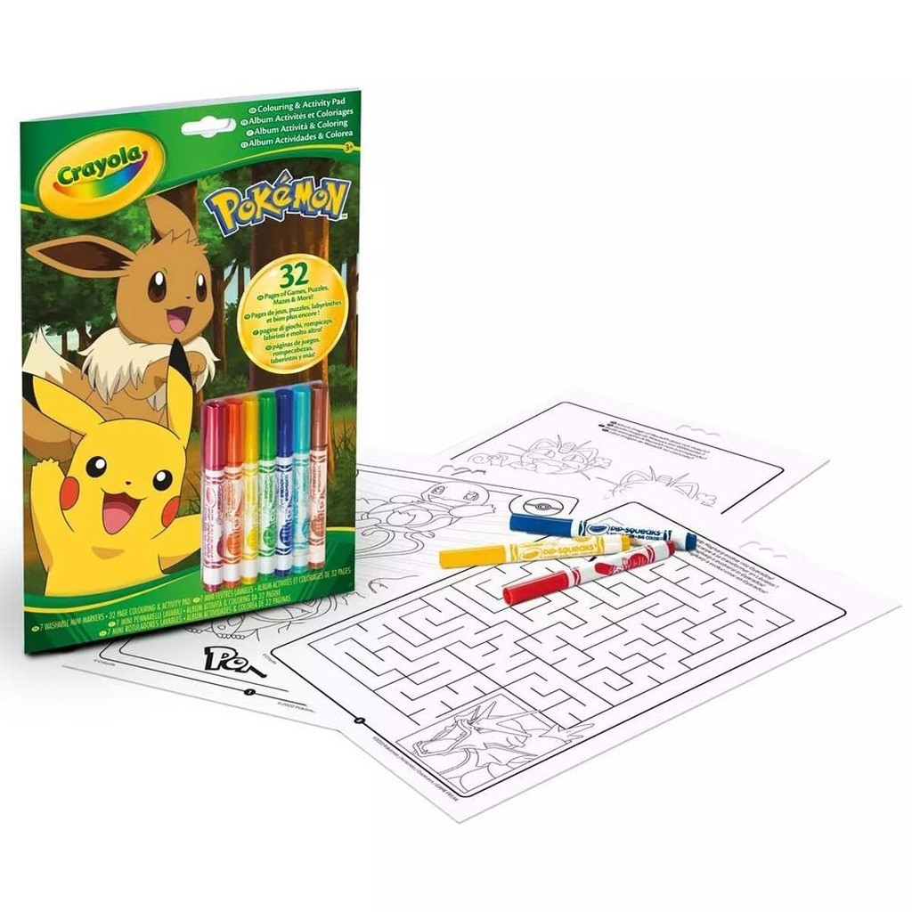 Crayola Pokemon Aktivitetsbog