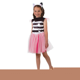 Gabbys tylkjole m. hårpynt str. 110 cm