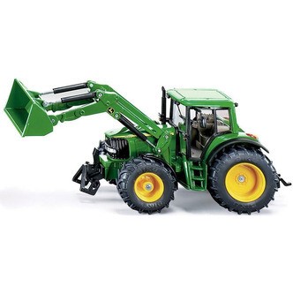 John deere traktor med frontlæsser 1:32