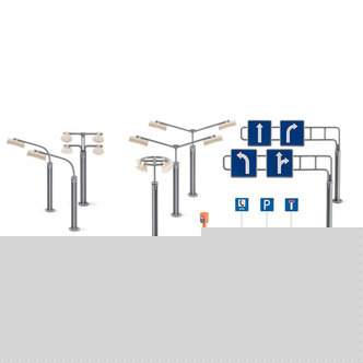 Vejskilte og gadelygter