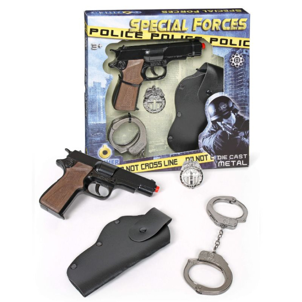 Politisæt Pistol & Håndjern