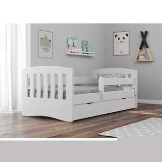 Seng m. Skuffe Klassisk Hvid