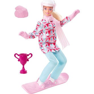 Barbie Snowboarder Dukke