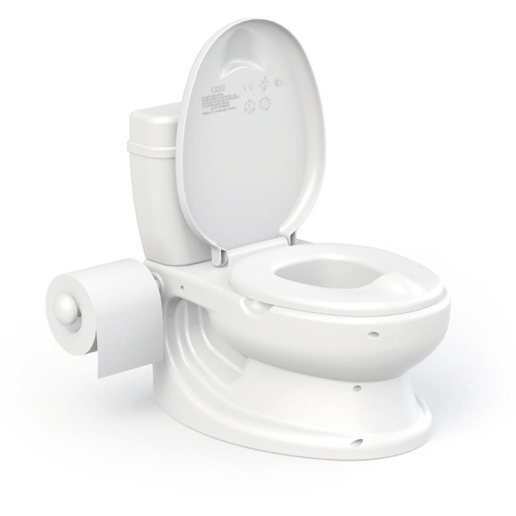 Toilet træner med lyd, hvid