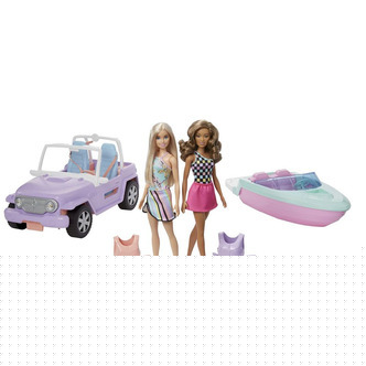 Barbie Båd & Bil med dukker