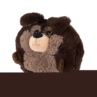 Krammebamse, mørk hund