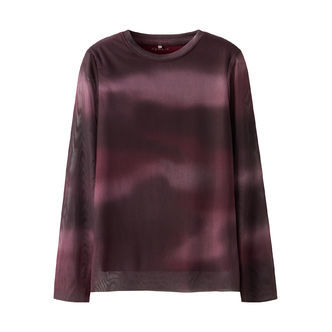 NAME IT Mesh Bluse Ropea Burgundy