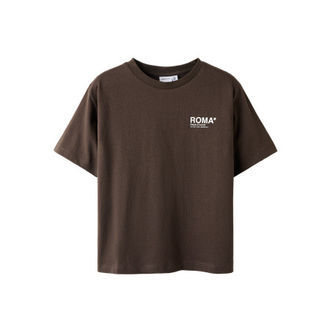 NAME IT T-shirt Felix Chocolate Brown