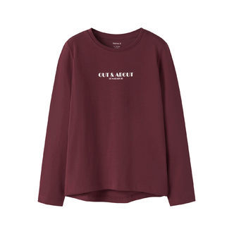NAME IT Bluse Vix Burgundy Out And About