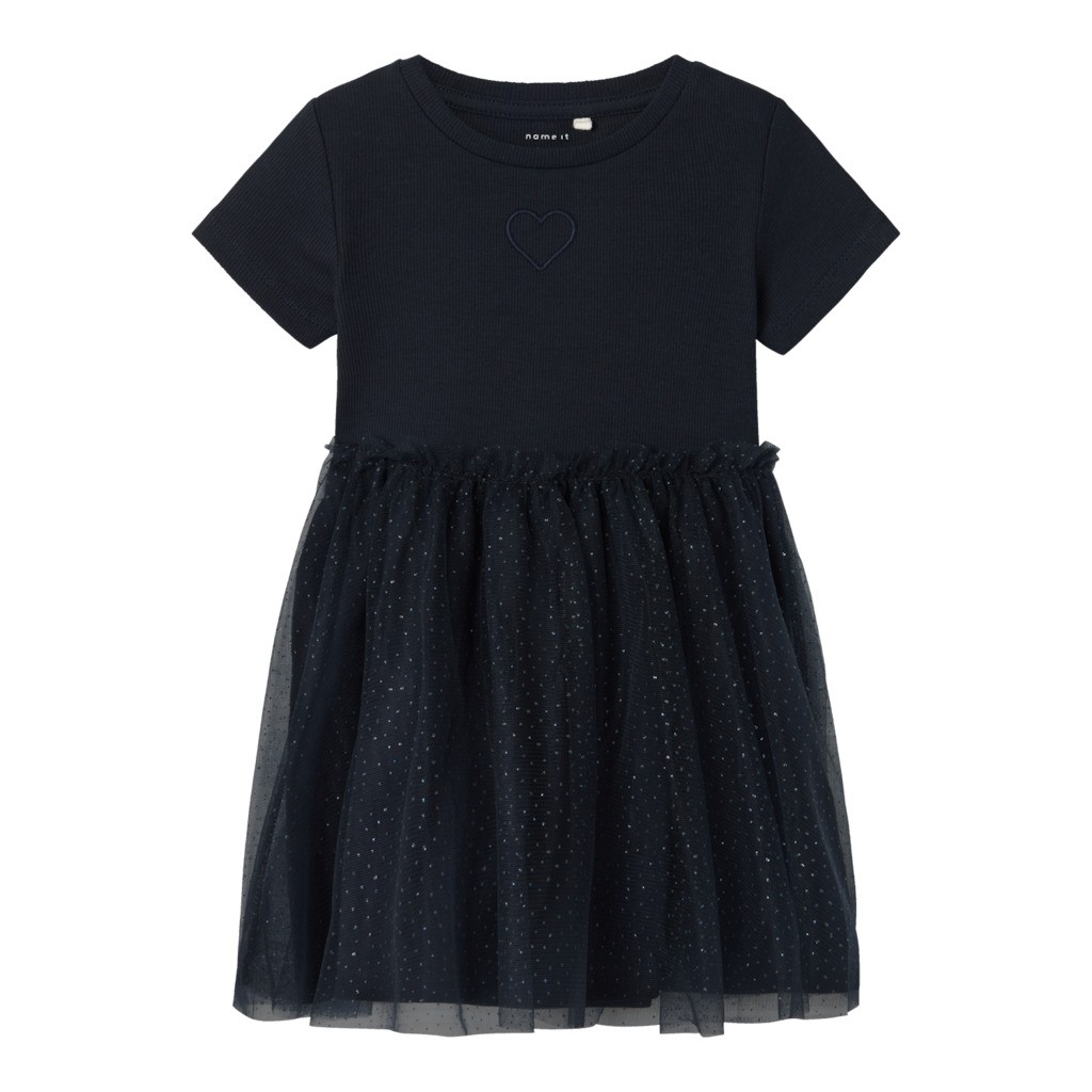NAME IT Kortærmet Kjole Harana Dark Sapphire