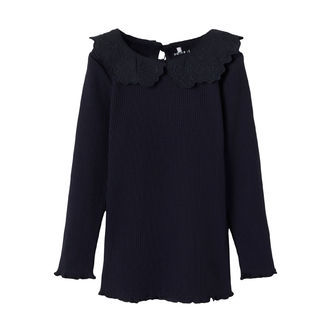 NAME IT Langærmet Bluse Pdahlia Dark Sapphire